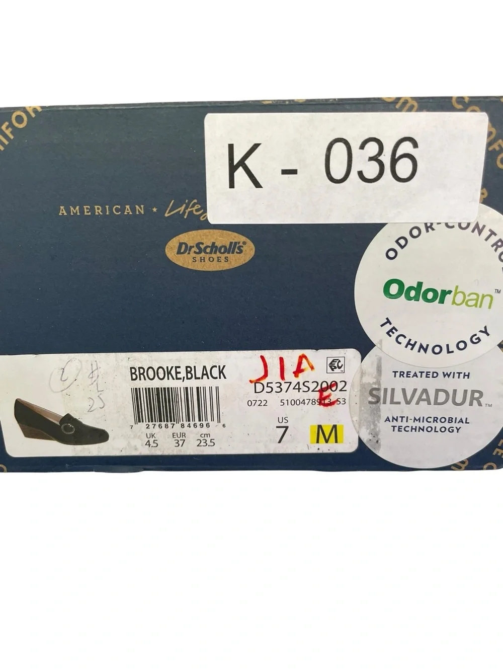Dr. Scholl's Brooke Black Wedge Loafer with Decorative Ring Accent Size 7 NEW